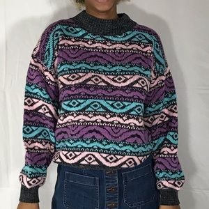 Vintage 80s pastel sweater